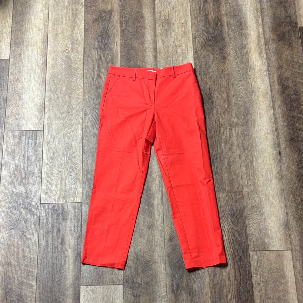 LOFT Red Straight Leg Pants